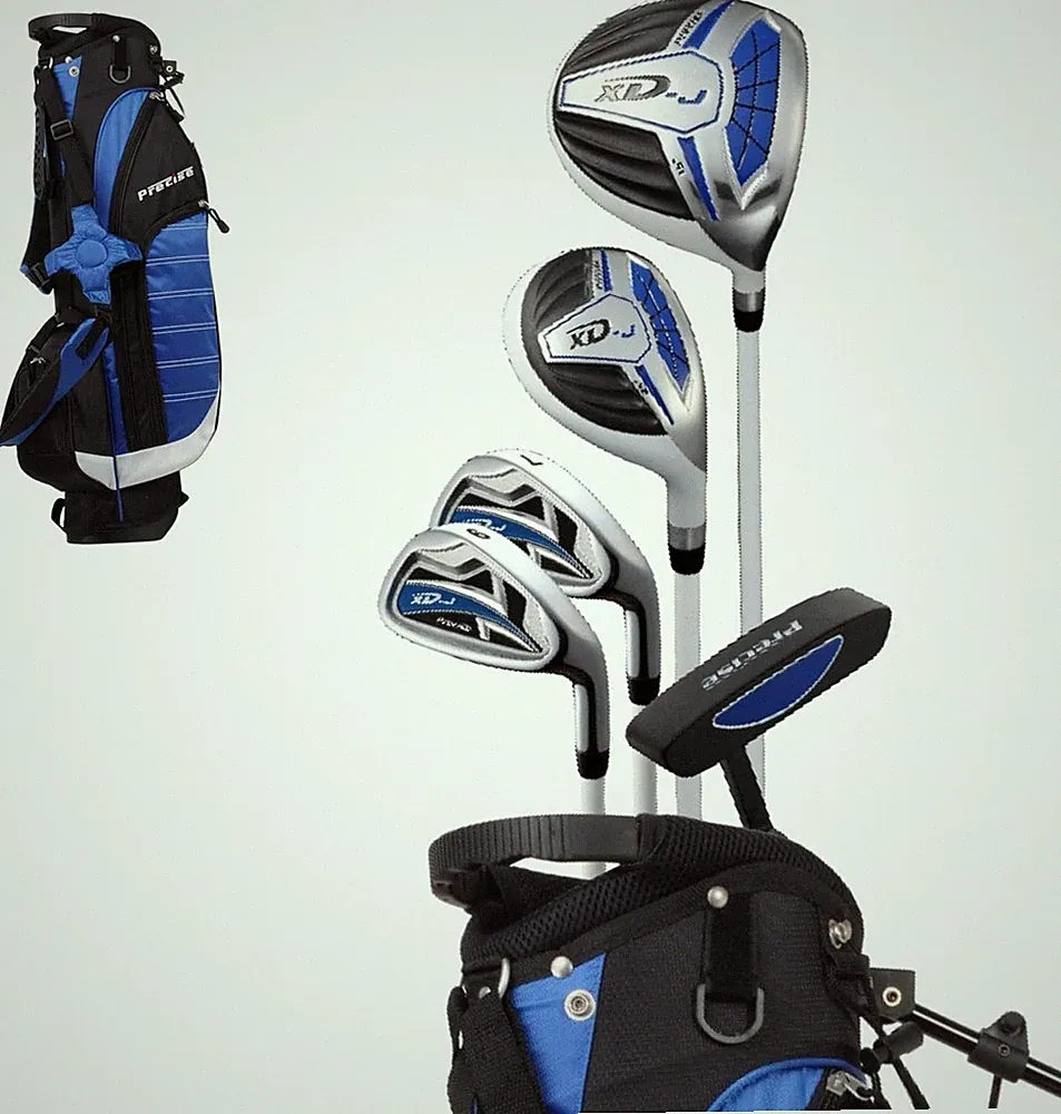 Precise XD-J Kids Golf Clubs Set Hybrid, Putter - Blue Ages 9-12 – LEFT HANDED