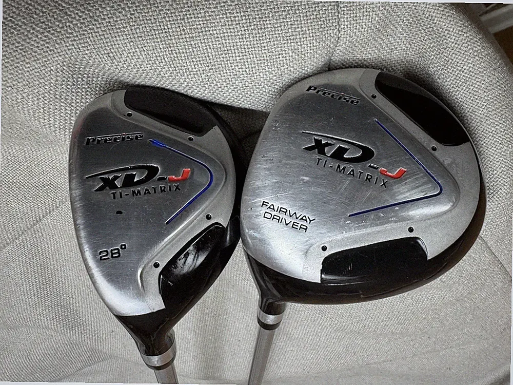 Precise XD-J Ti-Matrix Junior Tour Golf Clubs 2-Piece Set Fairway Driver + 28° H
