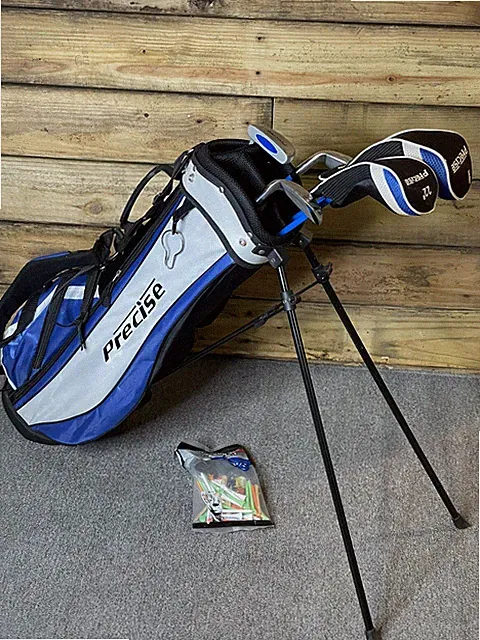 Precise Youth Jr Tour X Golf Club Set With Bag, Head Covers and Rain Cover.