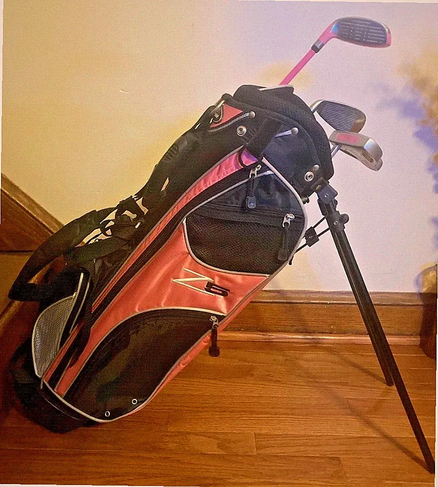 Precise Z5 Jr. Tour Youth Golf Clubs: Putter, Driver, 9 Iron + Golf Bag