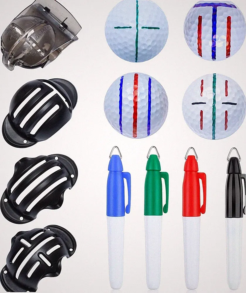 Precision 8 Pack Golf Ball Marker Golf Ball Line Drawing Marker 4Golf Ball Liner