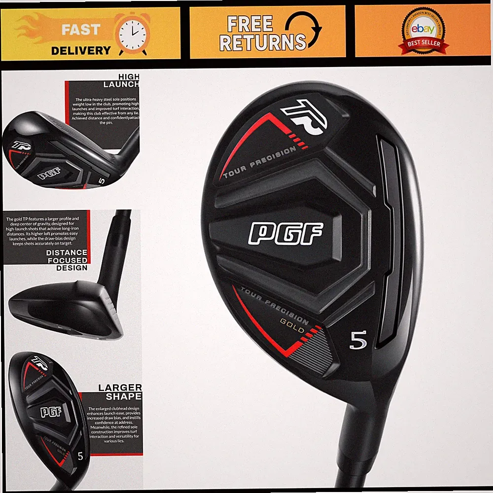 Precision Hybrid Golf Club Right-Handed | Tour Performance, Adjustable Loft, Lig