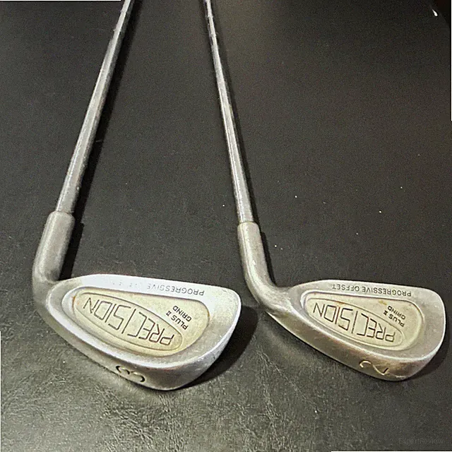 Precision Plus Grind Progressive Offset 2 & 3 Iron Set Steel Shafts Silver