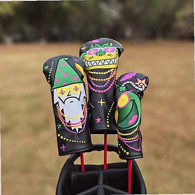 Premium Fat Cat Golf Driver Cover Headcover Fairway Wood Cover Hybrid Covers New