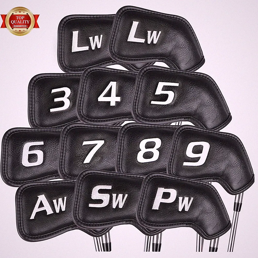Premium Golf Club Covers for Men 12 Pack - Comfortable Polyurethane Golf Iron Co