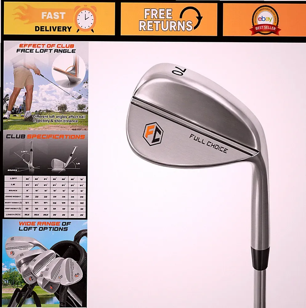 Premium Golf Wedges Set 50-70° | Sand, Gap & Lob Wedge Clubs for Men & Women | M