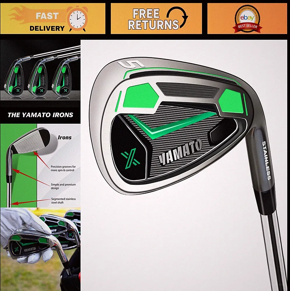 Premium Right-Handed Golf Iron Sets - 5-9, PW, Driving Irons, High Performance