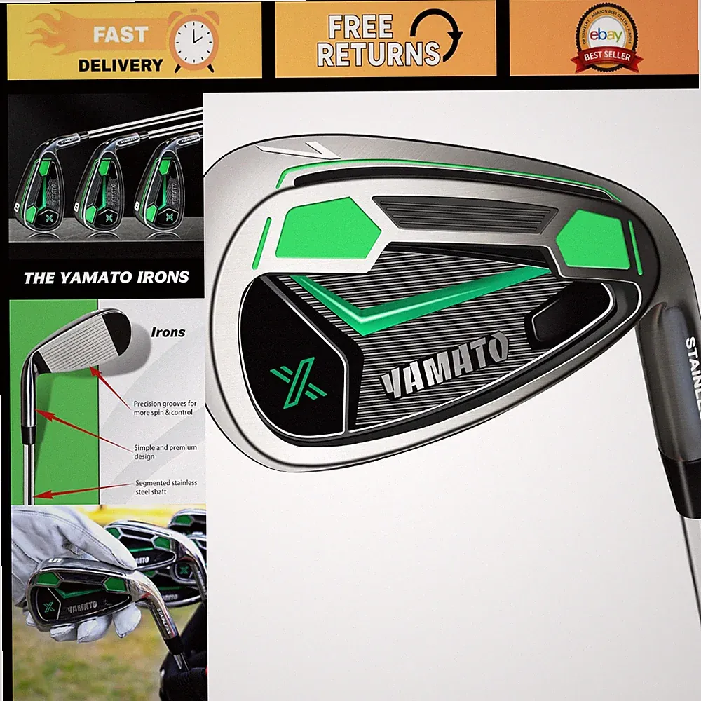 Premium Right-Handed Golf Iron Sets - 5-PW & Driving Irons 2-4, High Performance