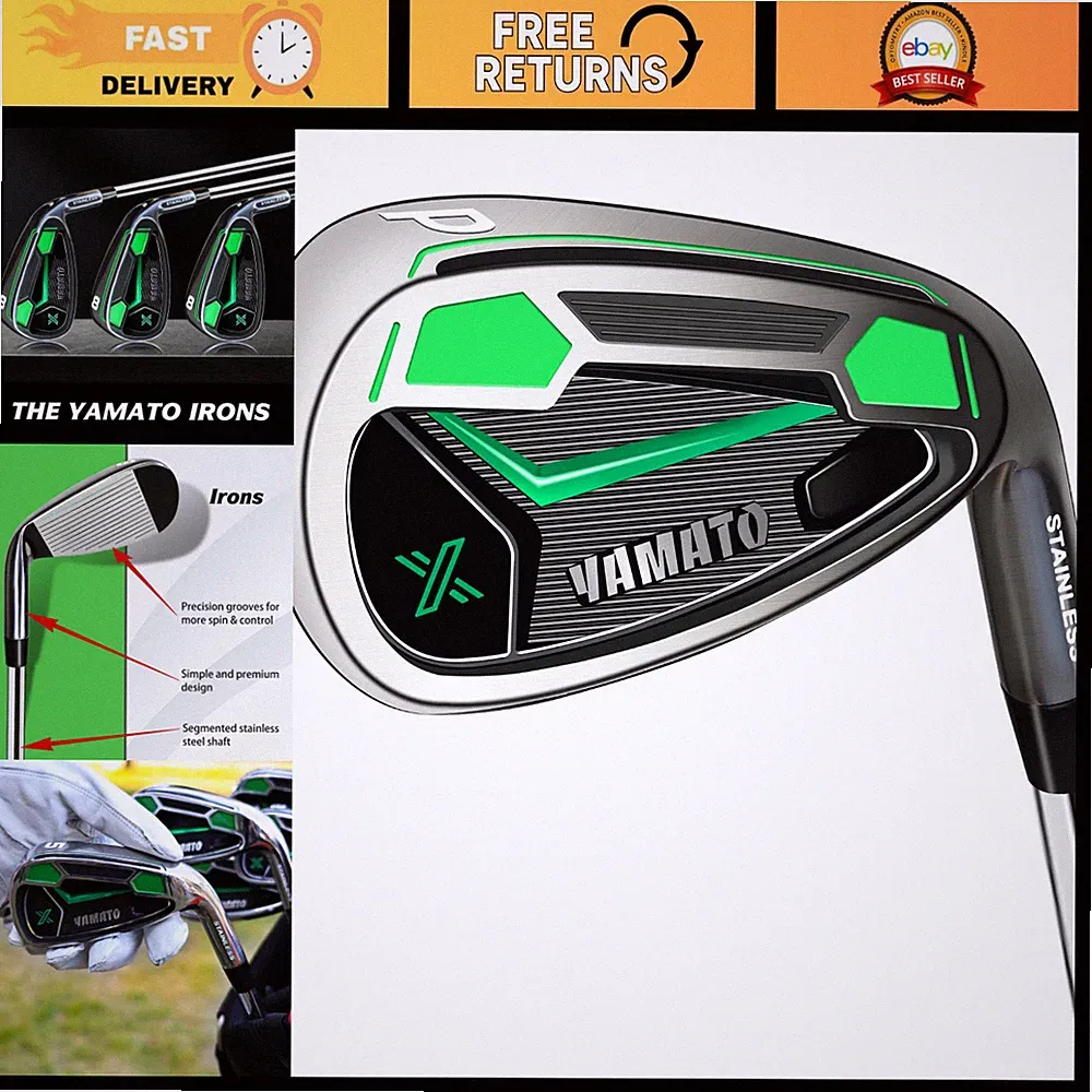 Premium Right-Handed Golf Irons Set 5-9 PW & Driving Irons 2-4 - High Performanc