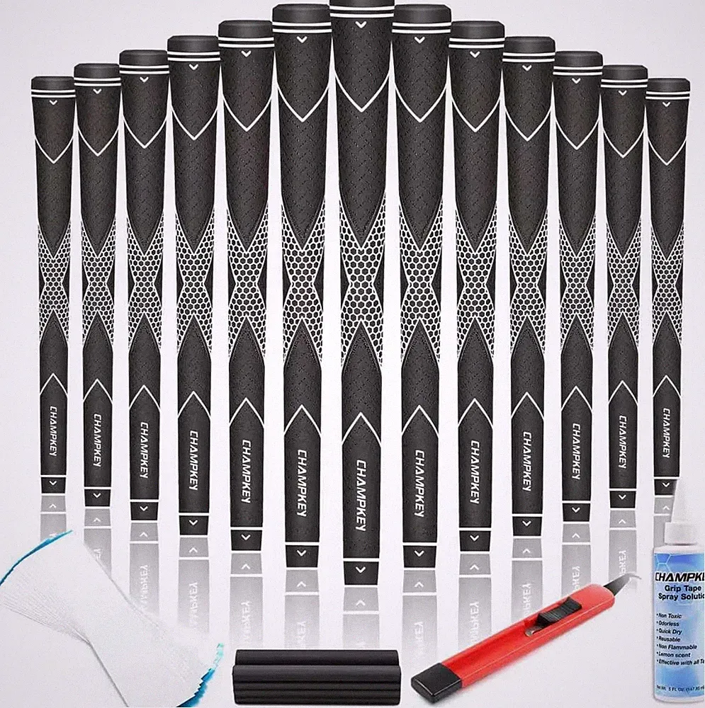 Premium Rubber Golf Grips 13 Pack | High Traction and Feedback Rubber Golf Club