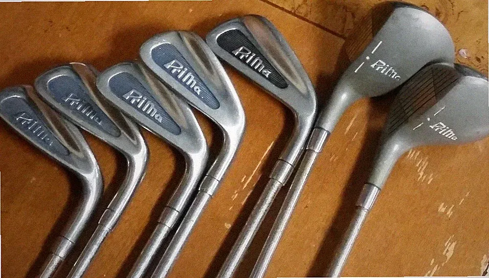 Prima Golf Club Set of 7 P Wedge 4,5,6,7 Iron 3,5 Wood Made In The U.S.A