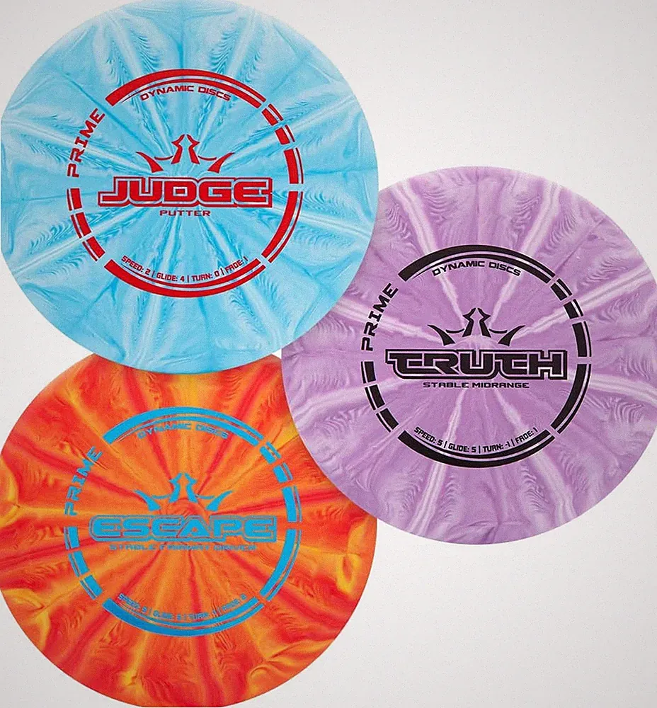 Prime Burst Disc Golf Starter Set (3 Pack) | Beginner Disc Golf Set for Men & Wo