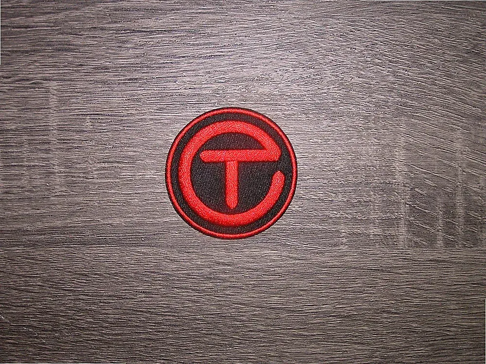 Pro Golf Black/Red Embroidered Iron On Patch 2.25" x 2.25"