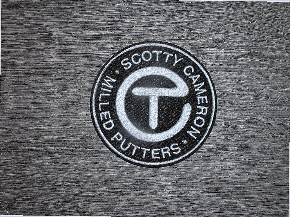 Pro Golf Black/White Embroidered Iron On Patch 2.75" x 2.75"