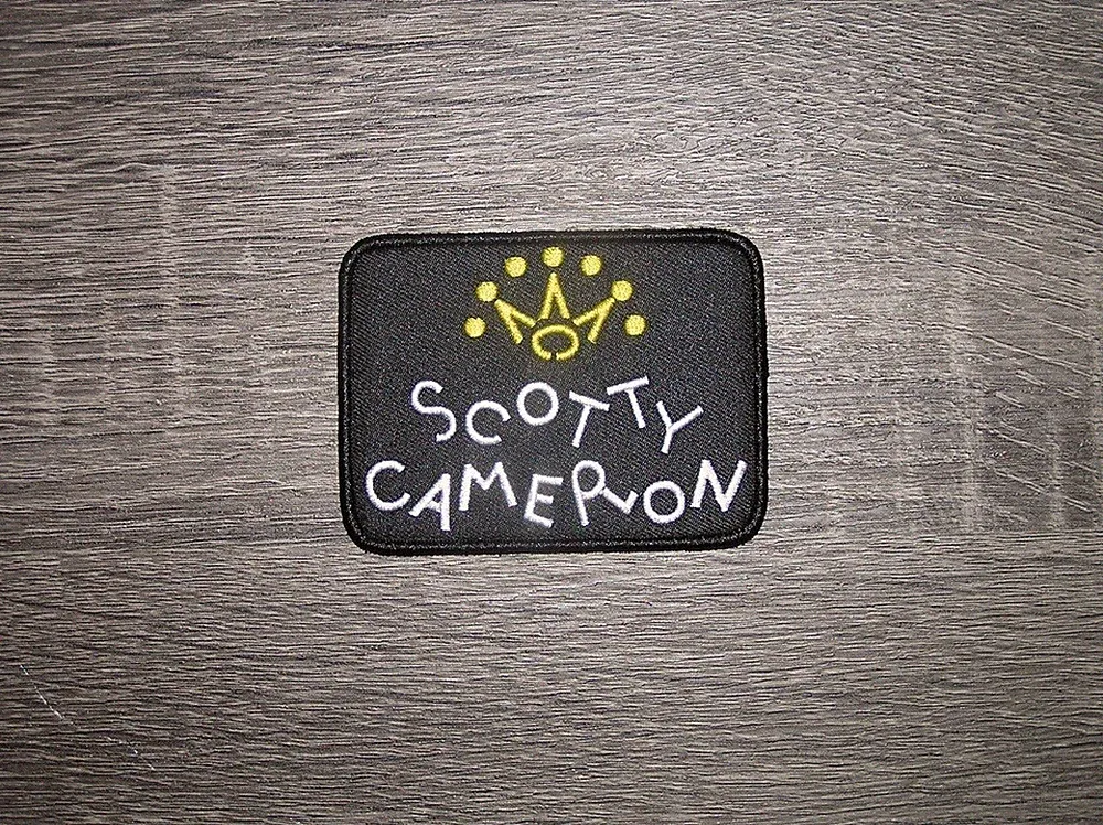 Pro Golf Black/Yellow/White Embroidered Iron On Patch 3.25" x 2.25"