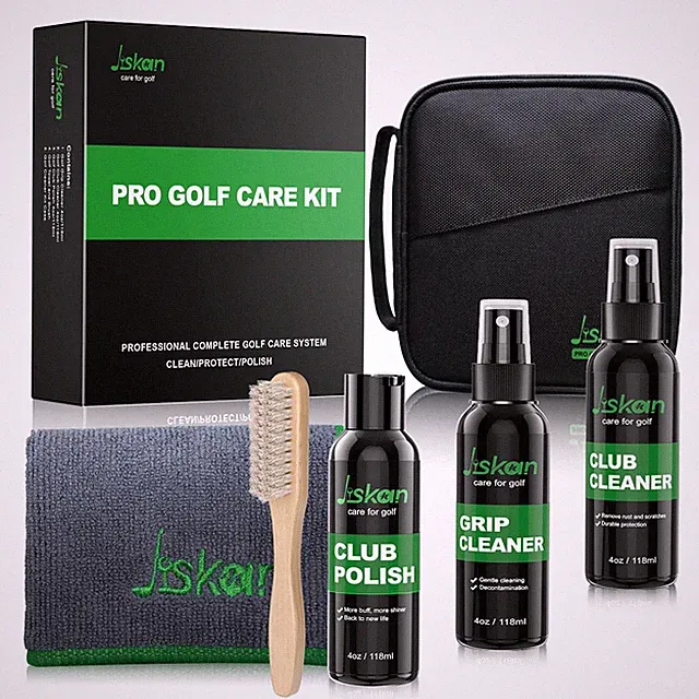 Pro Golf Care Kit System Includes Golf Grip Cleaner Club Cleaner Club Polish...