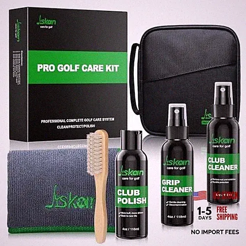 Pro Golf Cleaning Kit with Golf Club Cleaner Brush, Grip Cleaner, Club Jis-GP01