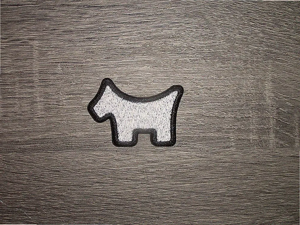 Pro Golf Silver/Black Embroidered Iron On Patch 2.5" x 1.75"
