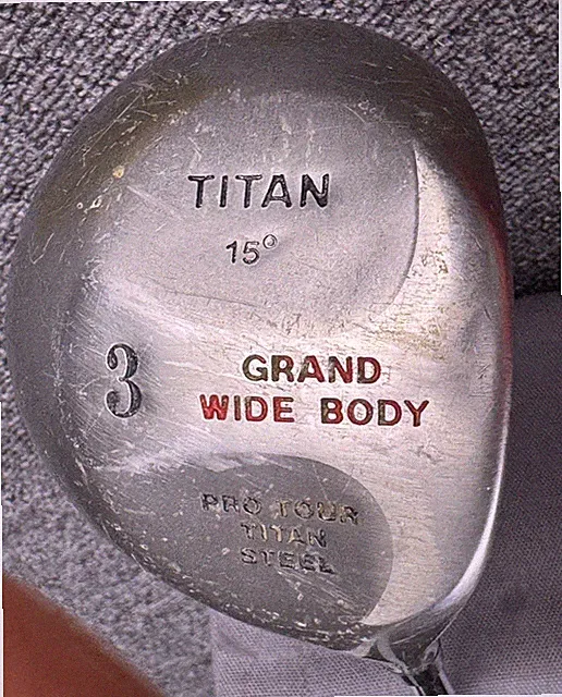 Pro Tour Titan Steel Grand Wide Body 3-Wood 15° RH True Temper Steel Avon Grip