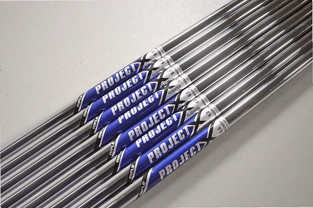 Project X Rifle Flighted 6.0 8pc Uncut 3-PW Iron Shaft Set .370 Steel # 218793