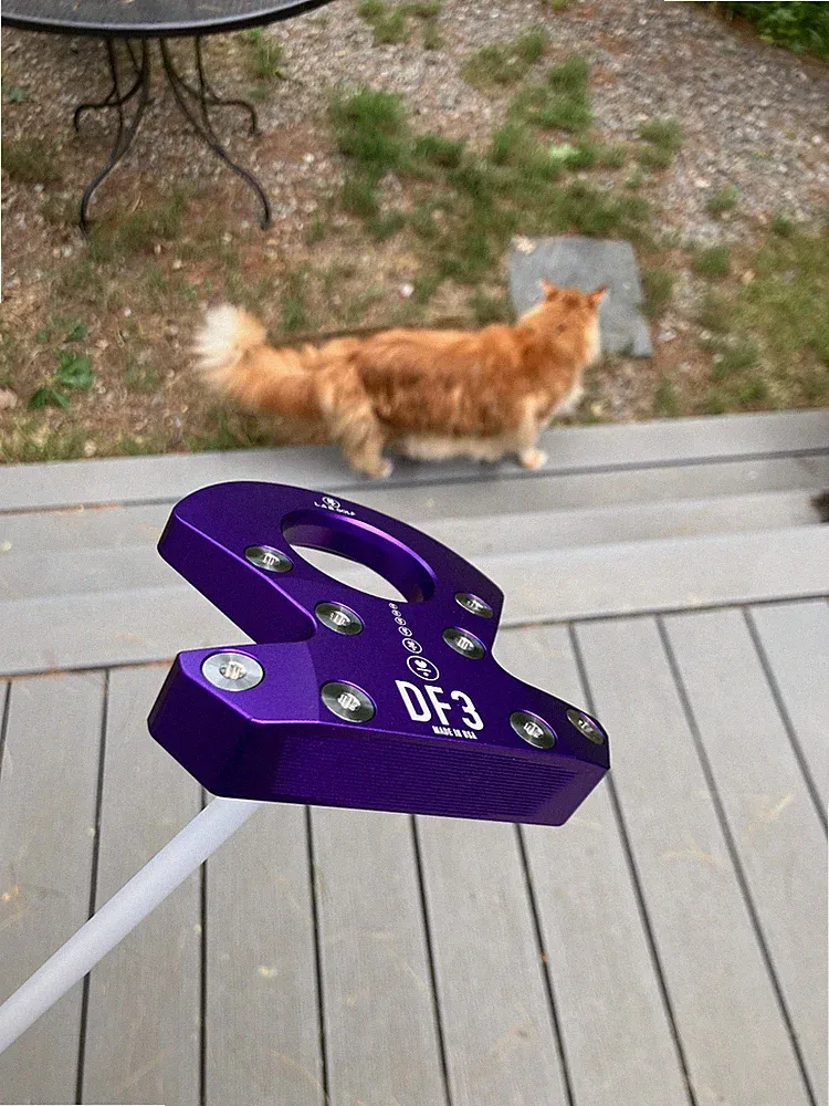 Purple LAB Golf DF3 Putter 35”, 69* Lie RH Putter Accra Shaft with Headcover