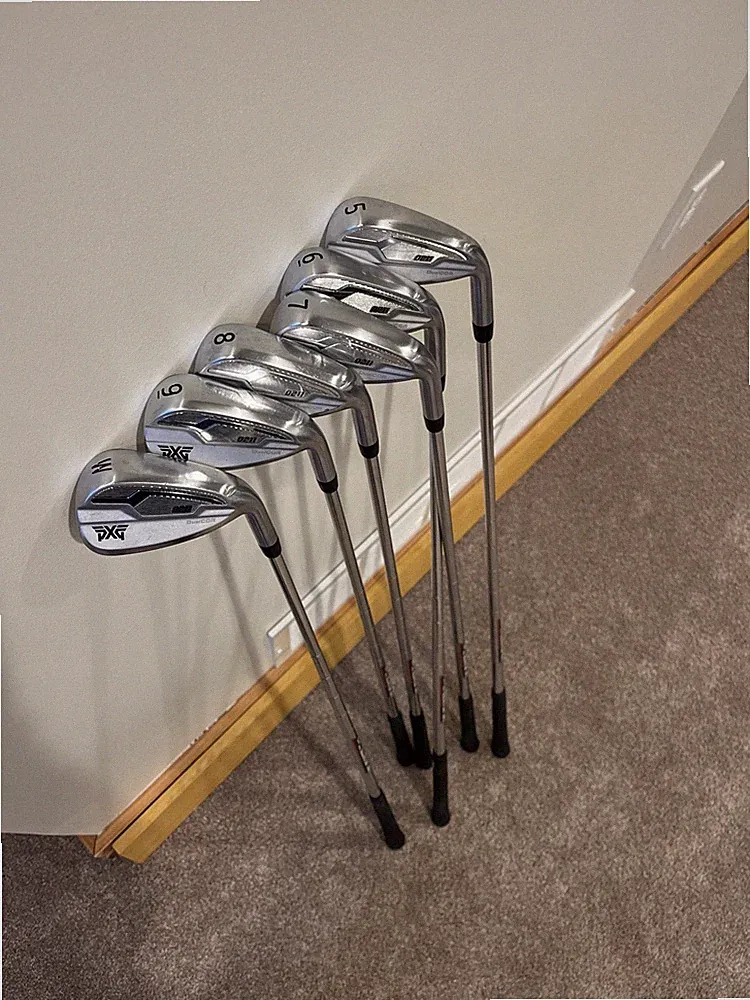 PXG 0211 DuelCor Irons 5-W stiff shafts