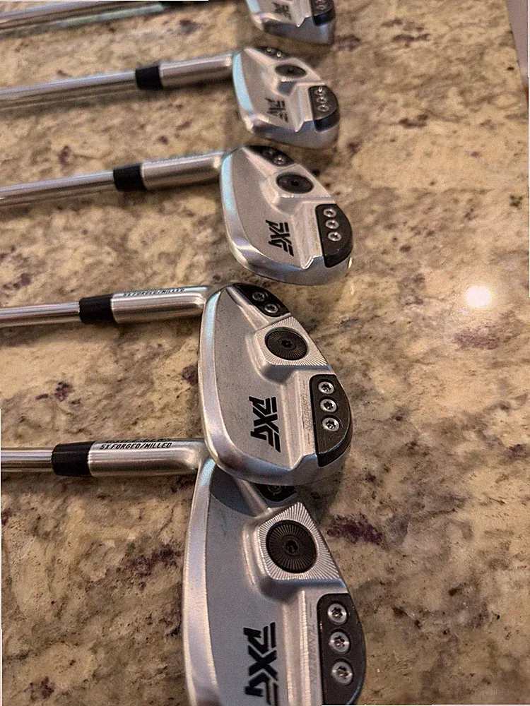 PXG 0311 Left-Hand Men’s Iron Set 4-W 7pc Steel Shafts Stiff Flex Silver