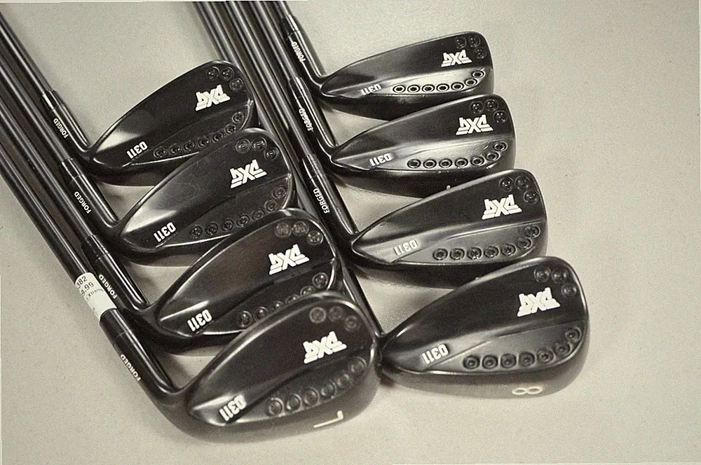 PXG 0311 Xtreme Dark 5-W,SW,LW Iron Set Stiff Flex RH KBS 90g Graphite #226382