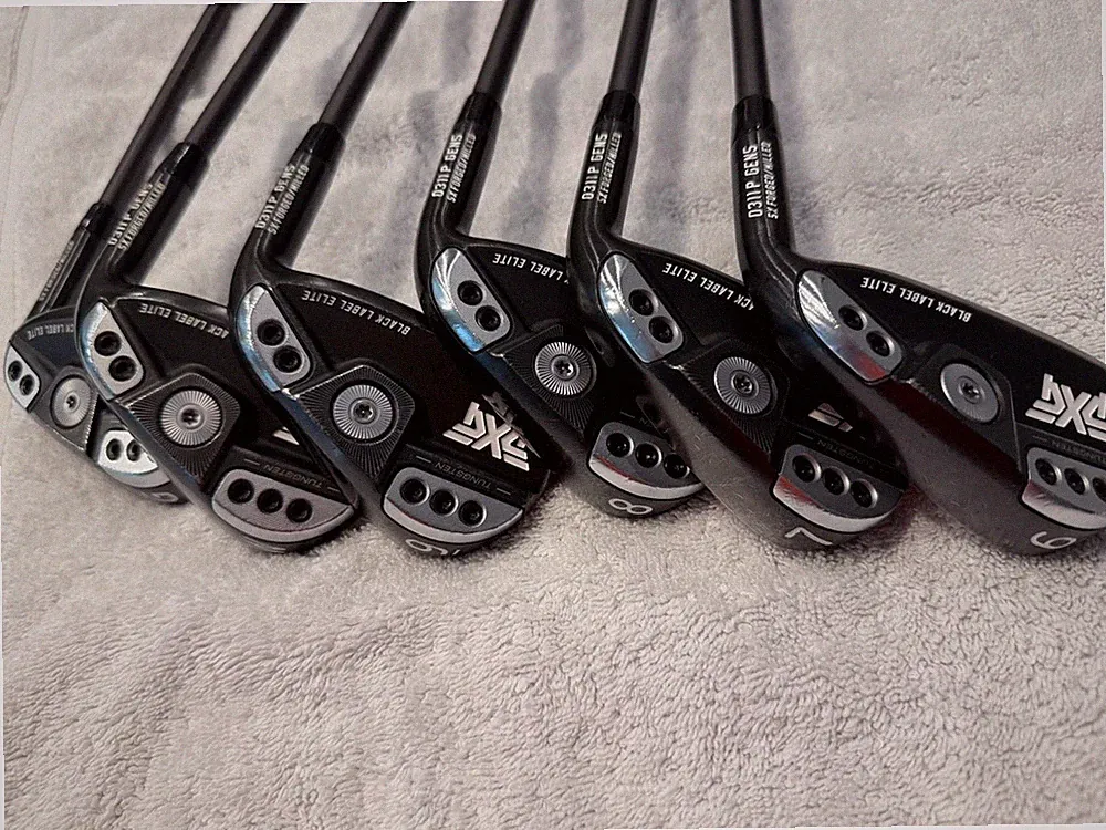 PXG 0311P GEN5 BLACKLABEL ELITE IRONS 6-UW PRIVATE RESERVE I70 REG AEROTECH NICE