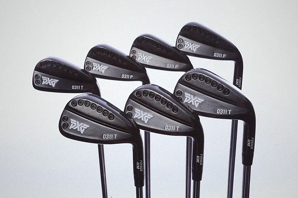 PXG 0311T Gen 2 Xtreme Dark Iron Set 4-PW RH -0.25 in Stiff Flex 120g