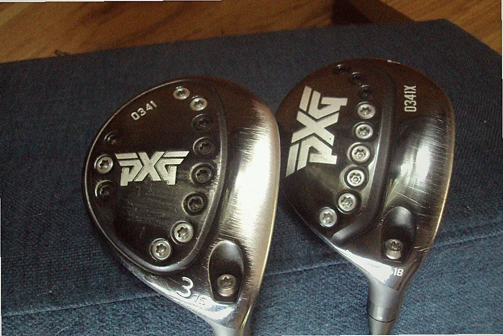 PXG 0341/0341X 3/5 woods Aldila NV 75g regular w/headcovers midsize grips