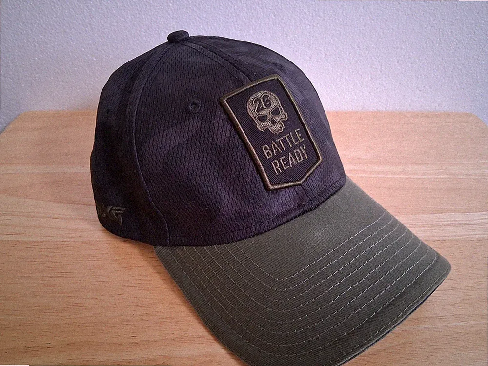 PXG Battle Ready Black Green Skull Golf Hat Cap New Era 9Twenty One Size EUC