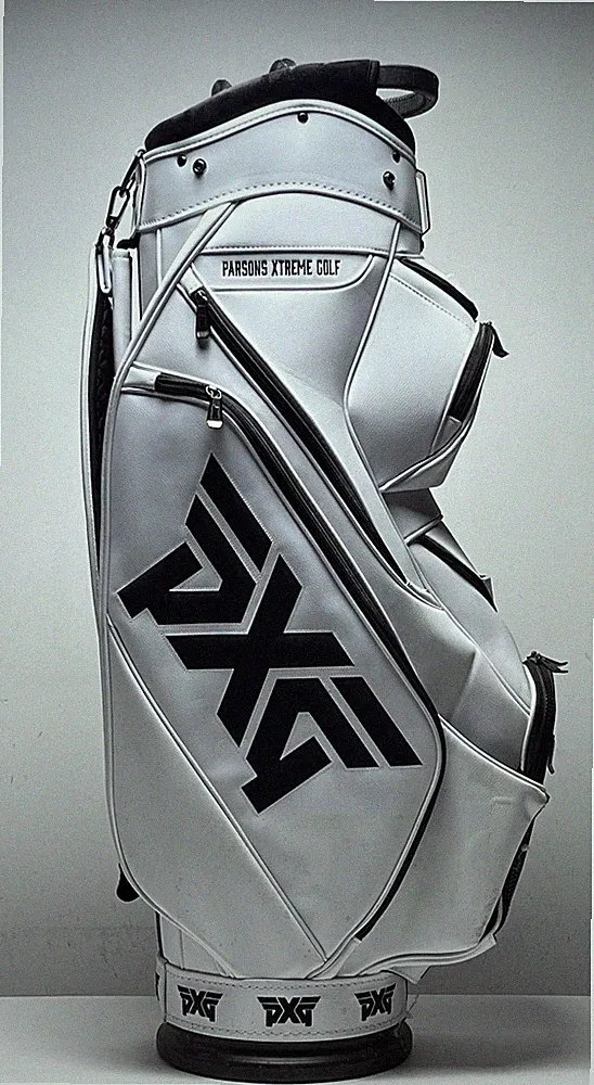 PXG Classic Cart Bag White 6-Way Divide Single Strap Golf Bag