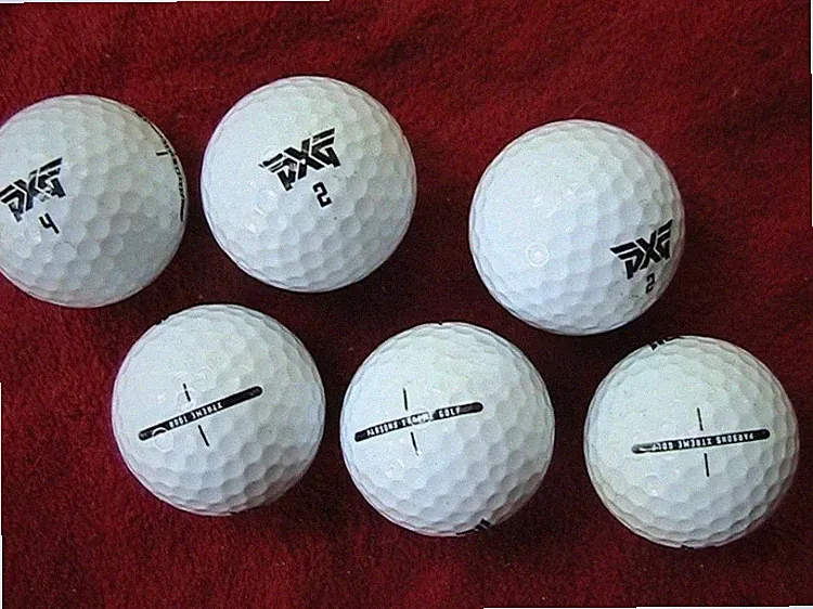 PXG GOLF BALLS, WHITE, 5A AND 4A 12 BALLS