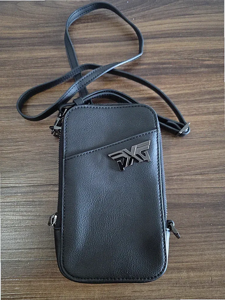 PXG Black Crossbody Bag Logo Accent