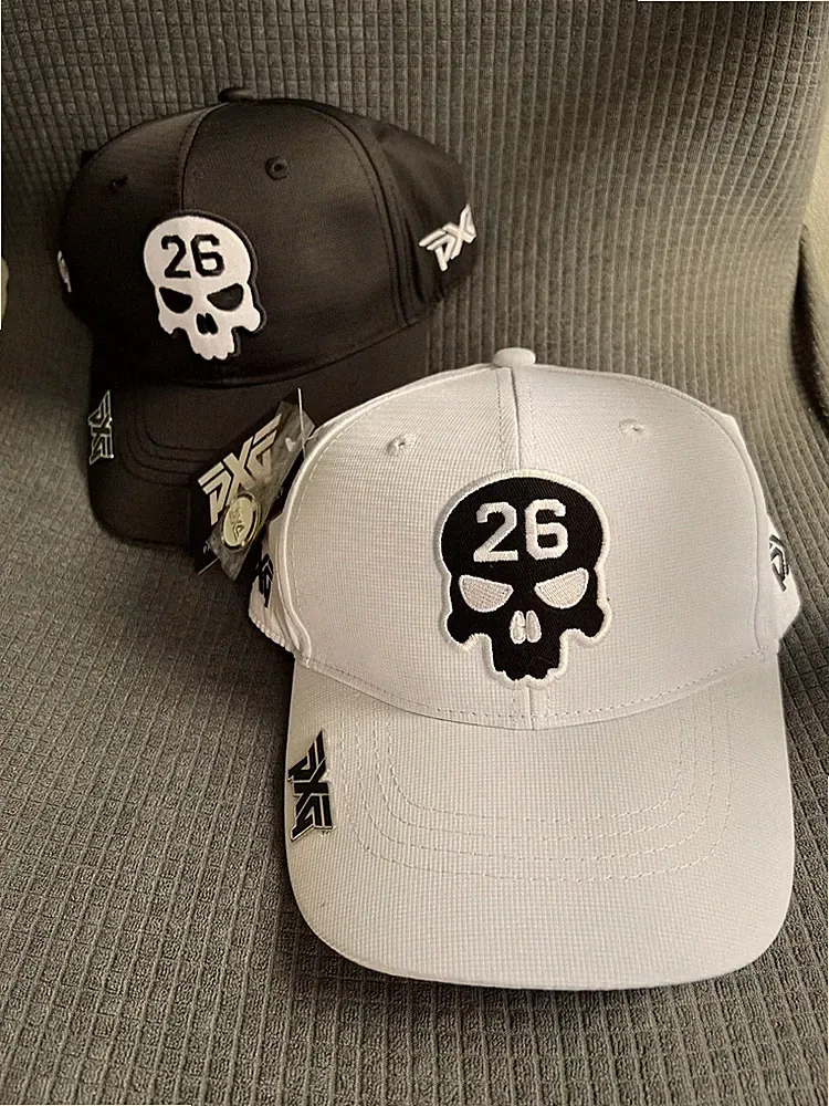 PXG Golf Hat Adjustable OneSize Fits Most Baseball Cap Outdoor Sport Black/White