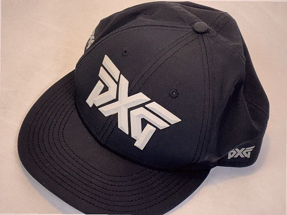 PXG Golf Hat Black Raised Logo. Adjustable Fit