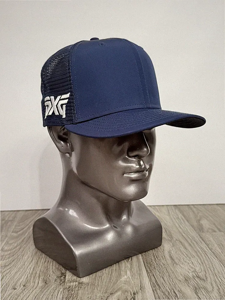 PXG Golf New Era Snapback Hat Dark Blue Mesh Adjustable OSFA