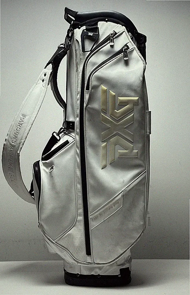 PXG Hybrid Stand Bag White 4-Way Divide Single Strap Golf Bag