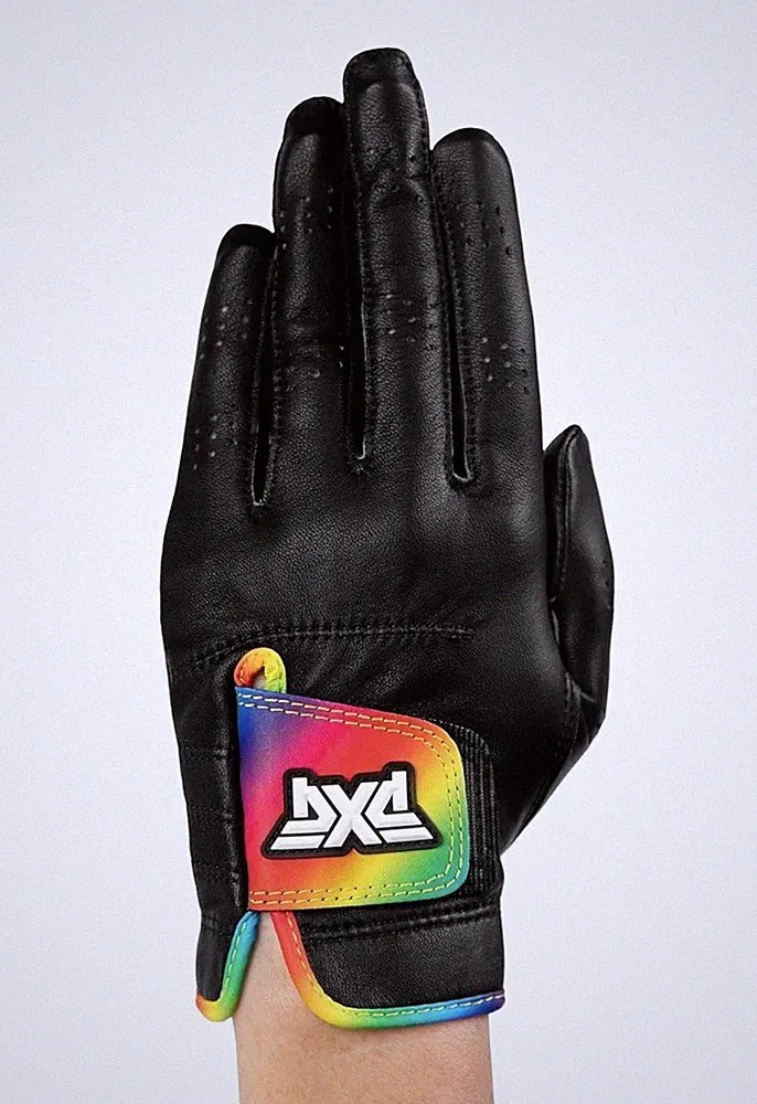 PXG Men's Pride RH Tour Premium Golf Glove-100% Cabretta Leather LRG Black NEW