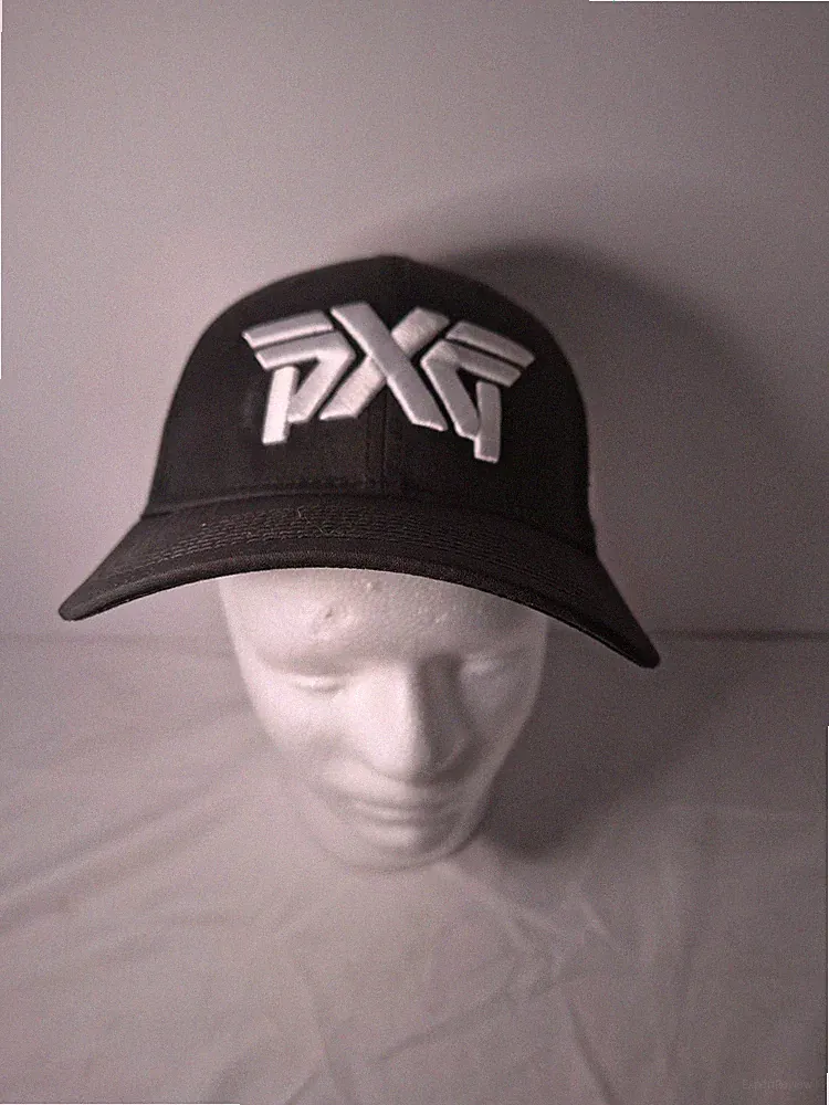 PXG New Era 39Thirty Stretch Fit Black Golf Hat Large/X-Large