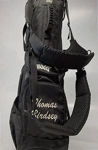 PXG Parsons Xtreme Lightweight Stand Bag 4 Way Divider Single Carry Strap Black