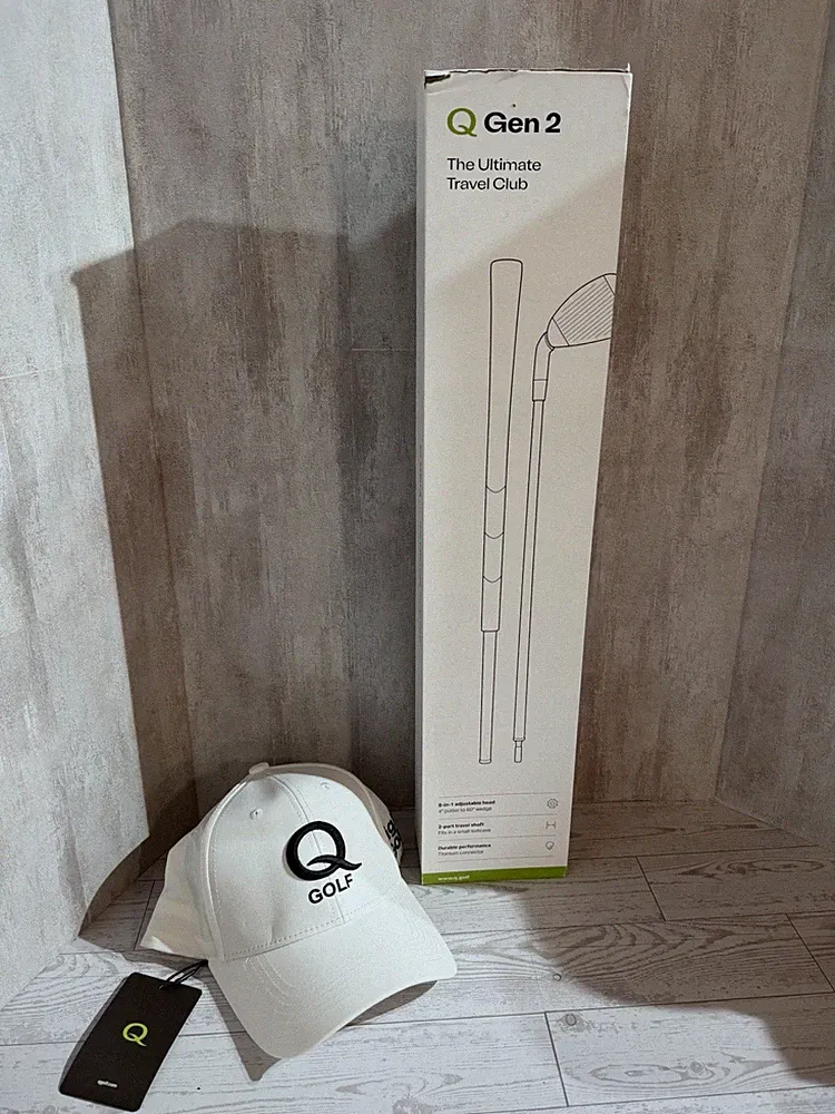 Q Club Gen2 Adjustable 8 Clubs in 1/Super Stick/Travel Shaft/ *LEFT* NIB w/hat