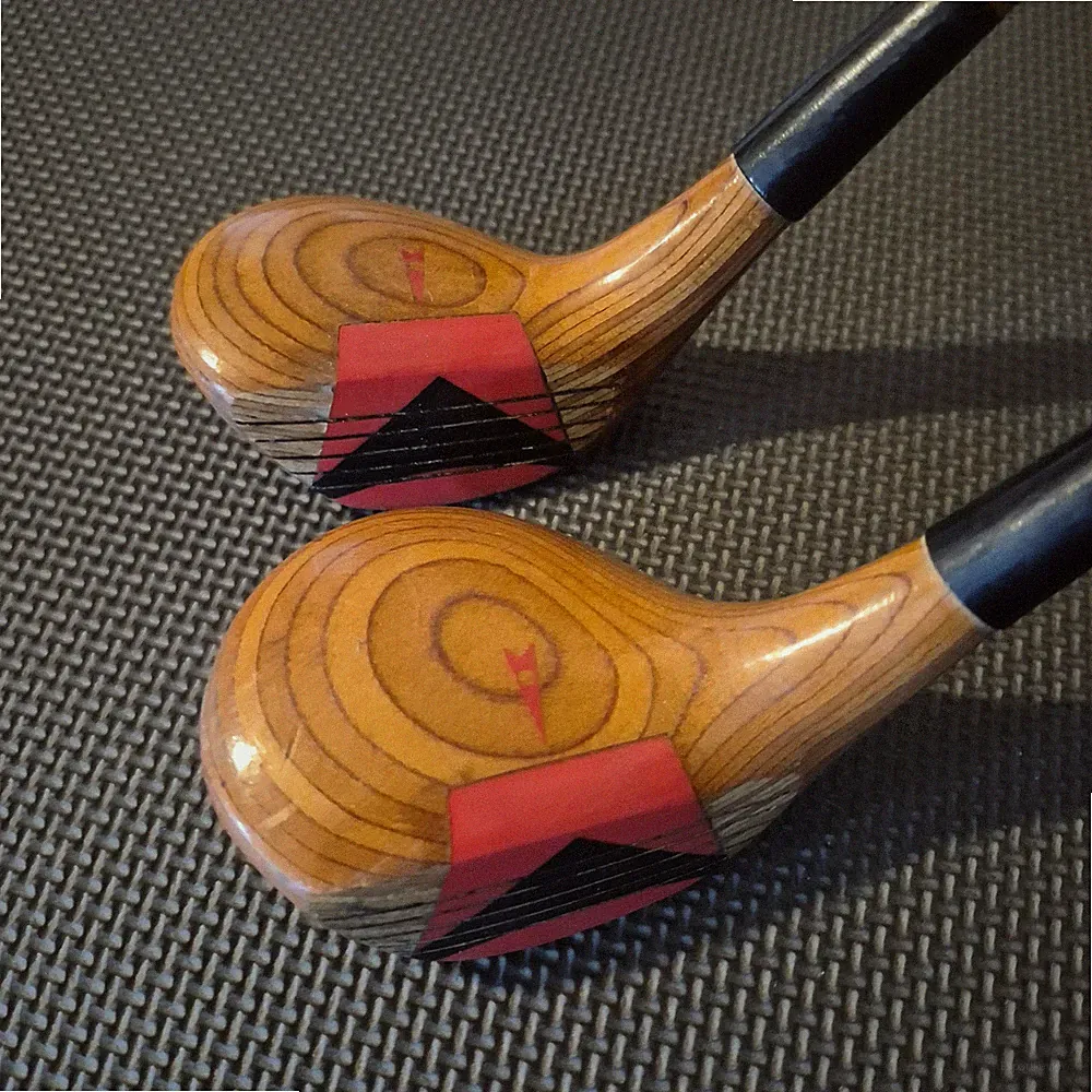 Ram 3 & 4 Wooden Wood (2 Clubs) Head Set / Nice Cosmetic Appearance Cut Shafts
