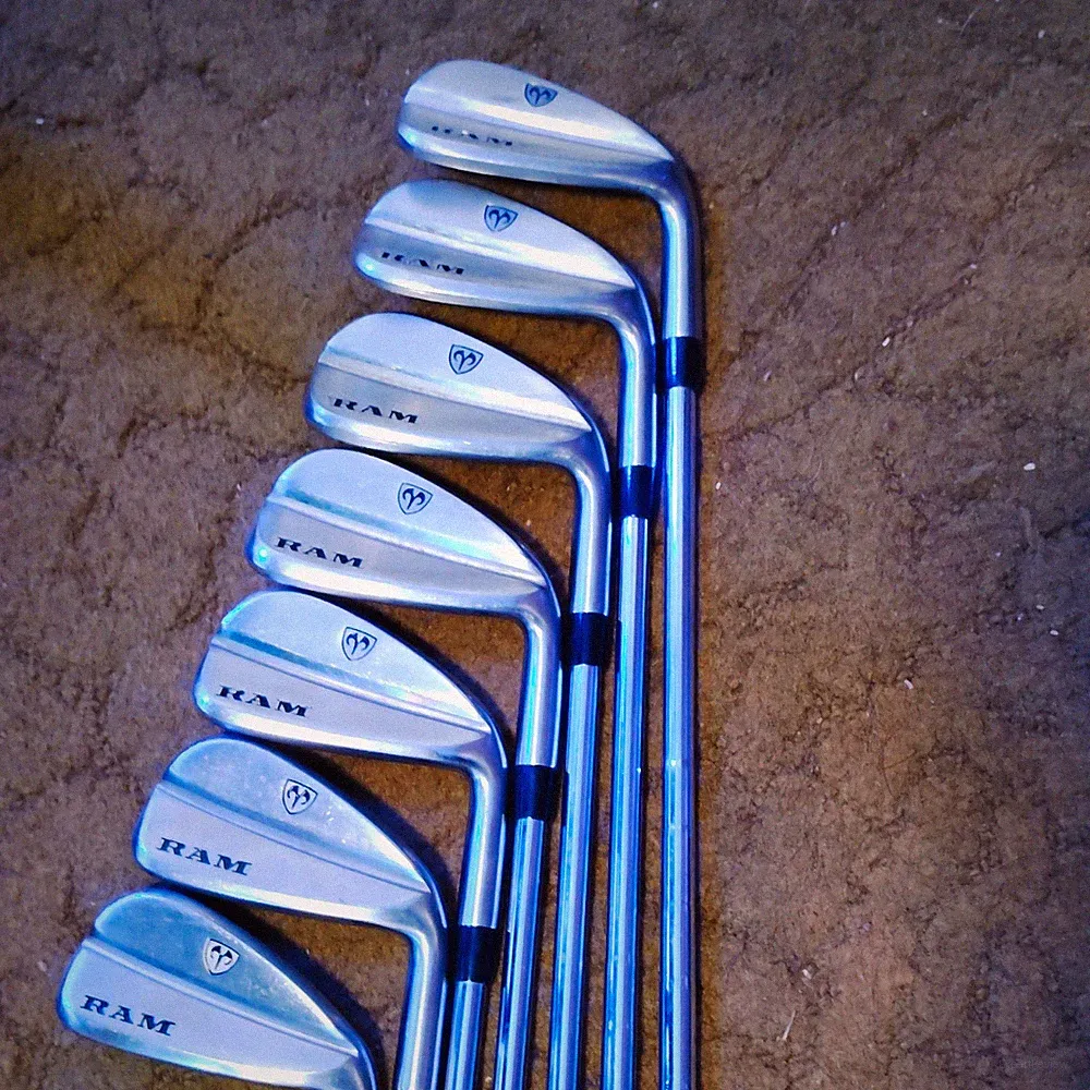 RAM 7-Club Iron Set Men’s Right-Hand Stiff Flex Steel Shafts Silver