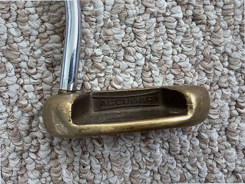 RAM ACCUBAR 2000 Brass Putter Steel Shaft RH 35"