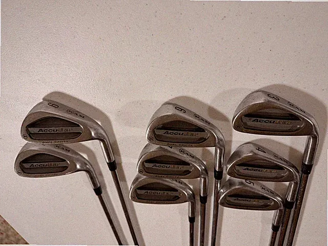 Ram Accubar Iron Set Mens RH Stiff Steel Shaft 3 4 5 6 7 8 9 PW