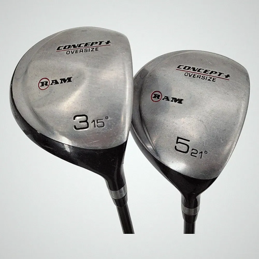 RAM Concept+ Oversize 3 and 5 Fairway Wood Golf Clubs RH Men's Graphite Shafts