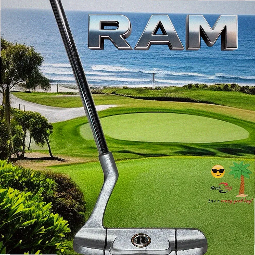 RAM Concept RTIII Right-Handed Blade Steel Shaft Putter 35" Golf Club-Nice! L👀K
