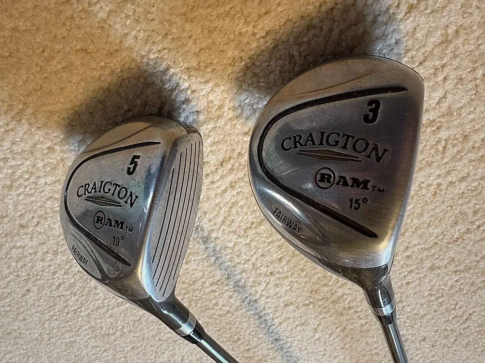 RAM Craigton Fairway Woods 5 & 3 Golf Club Set RH - hts